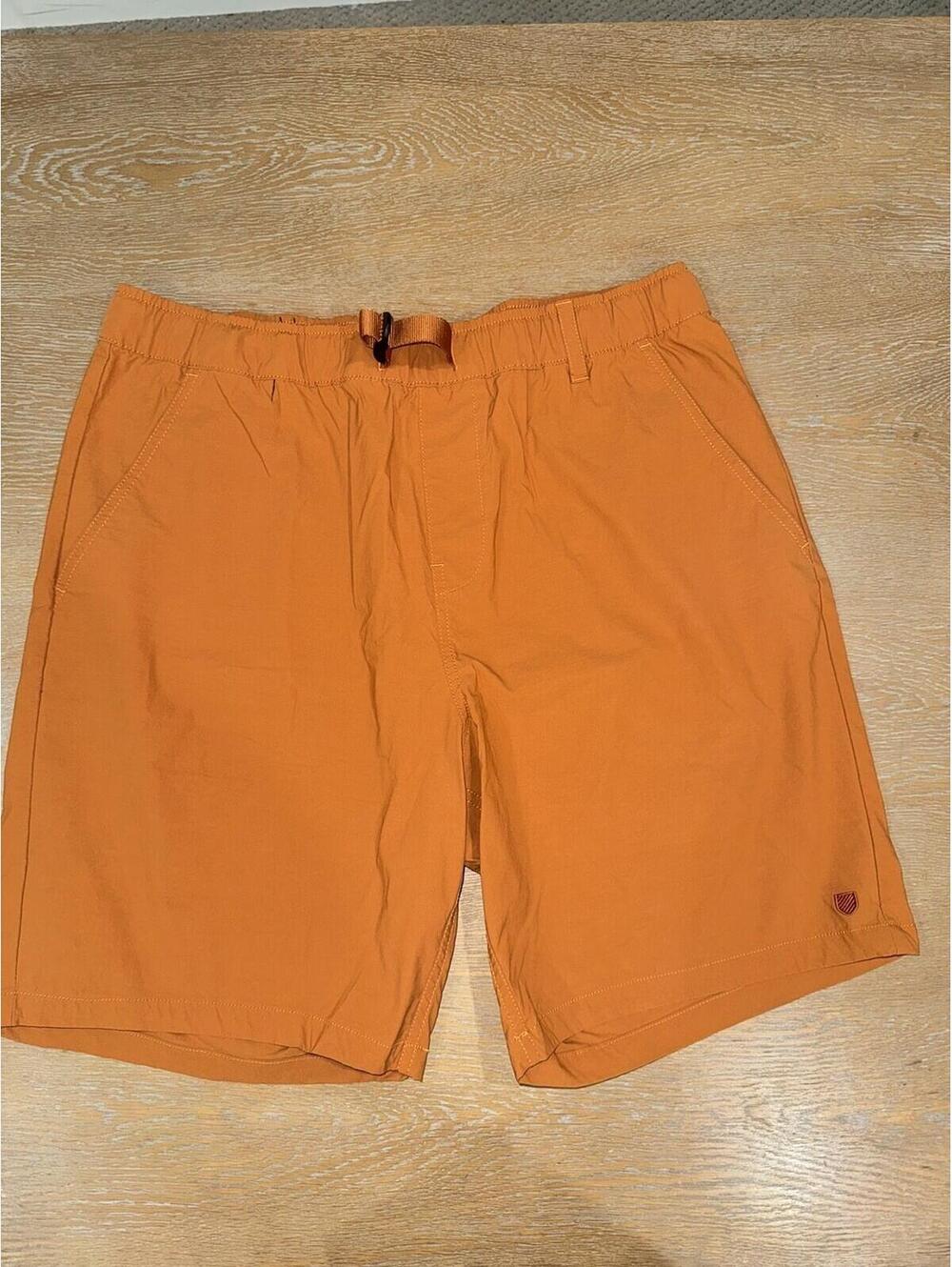 BRIXTON MENS Steady Cinch Crossover Mens Utility Shorts SIZE LARGE Burnt Orange